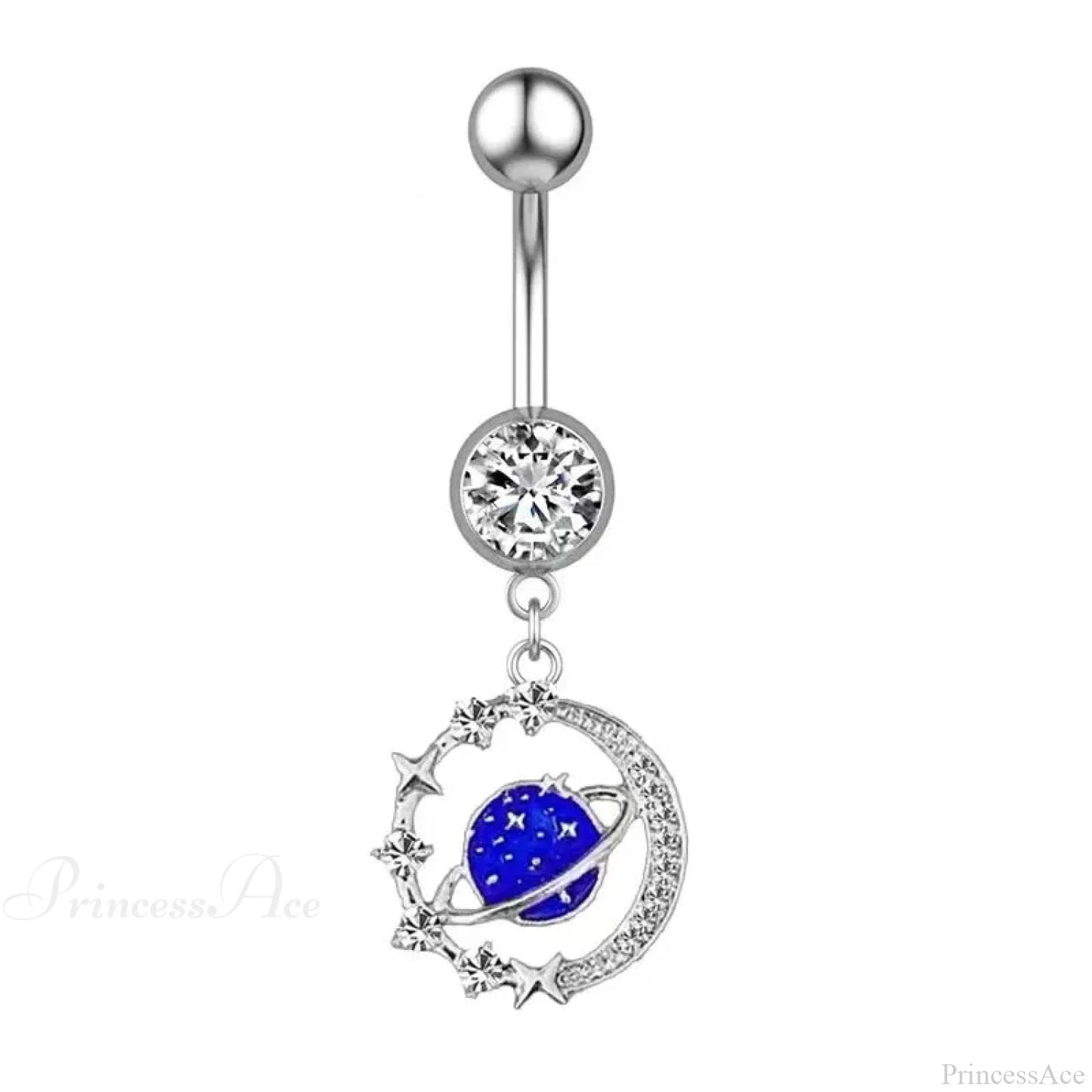 AB Butterfly Lunar Pink Gothic Belly Ring