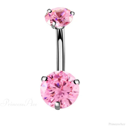 AB Butterfly Lunar Pink Gothic Belly Ring