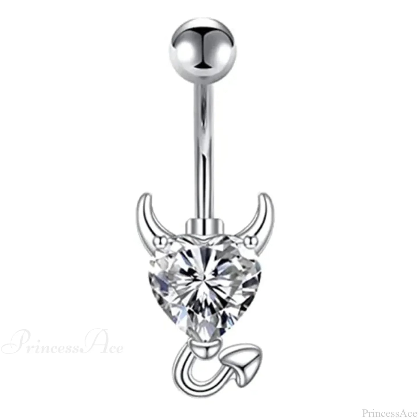 AB Butterfly Lunar Pink Gothic Belly Ring