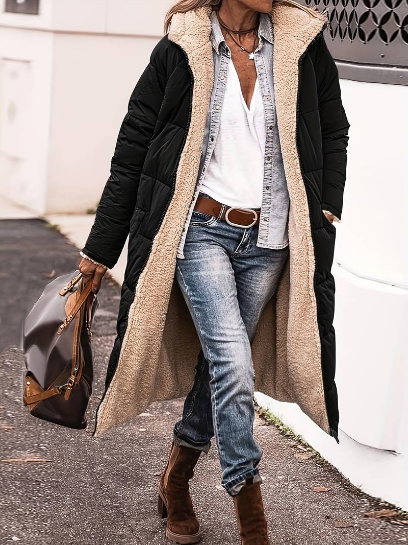Tamara | Long padded jacket with hood