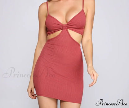 Absolute Bombshell Stylish Cutout Mini Dress