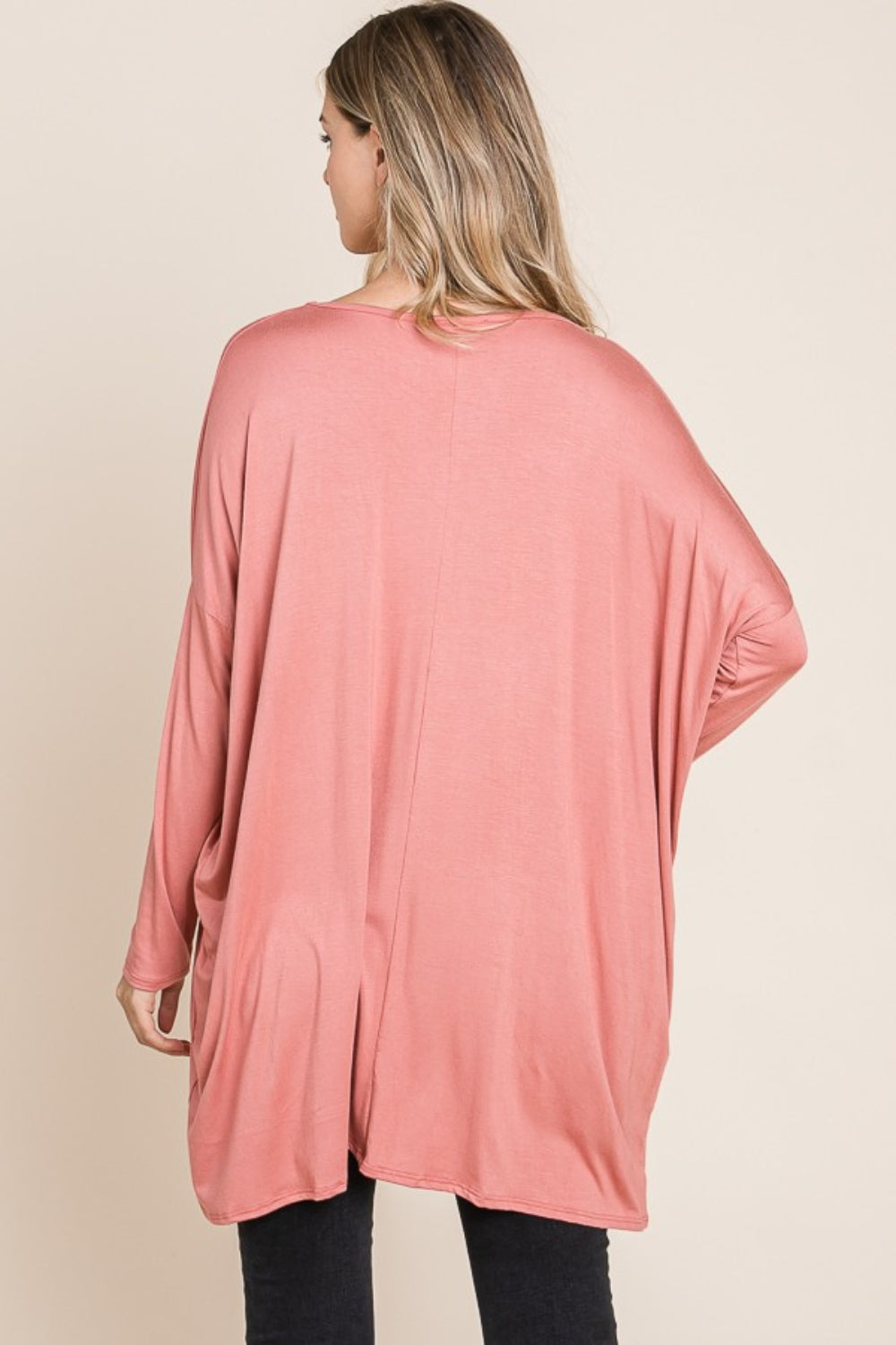Nadia | Long sleeve, oversized crew neck top