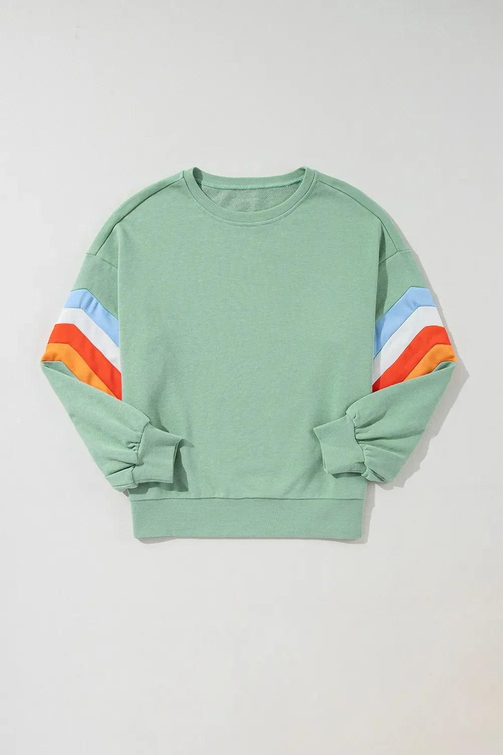 Pilar | Contrasting long-sleeved crew neck sweatshirt