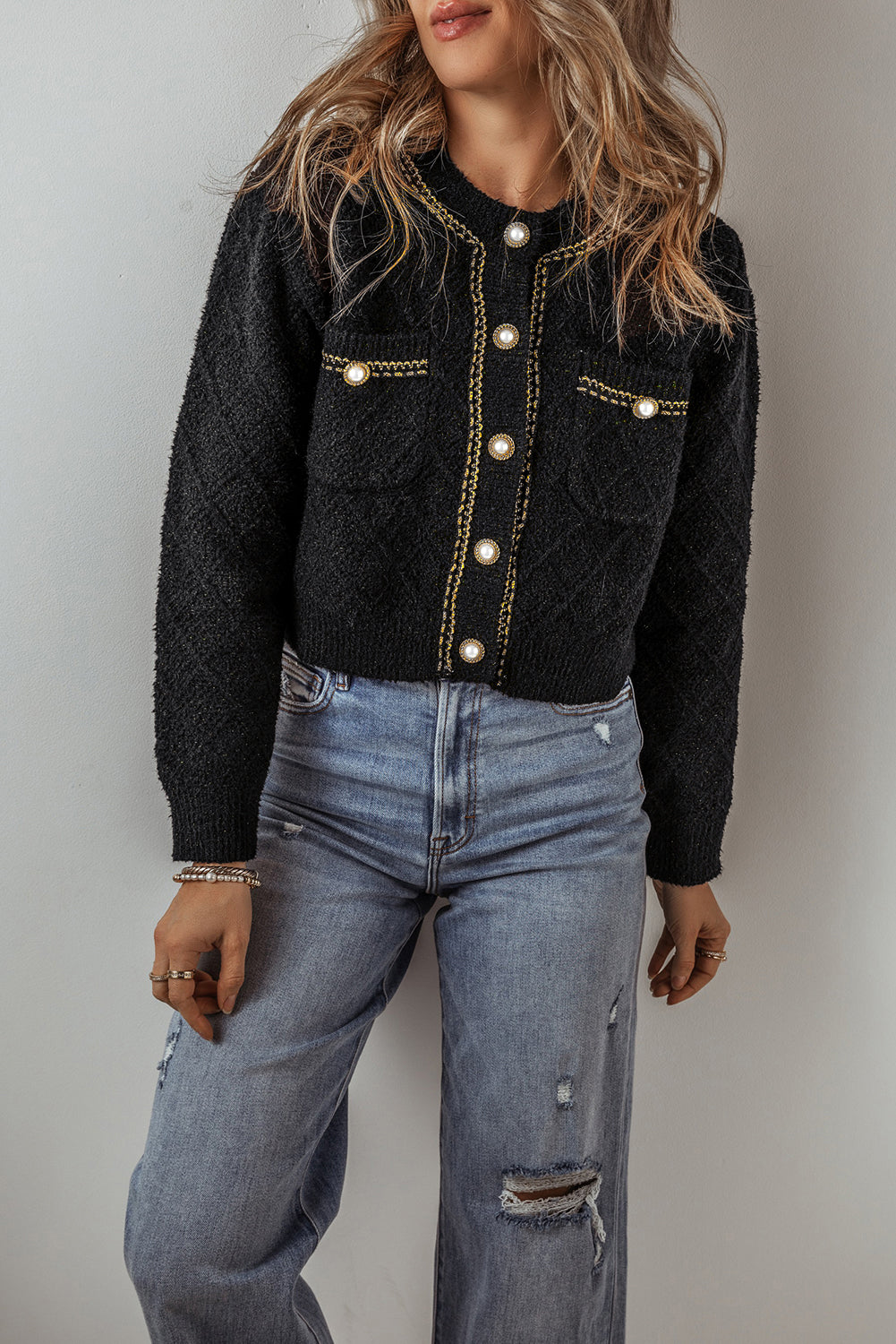 Dominique| Modern and comfortable winter cardigan