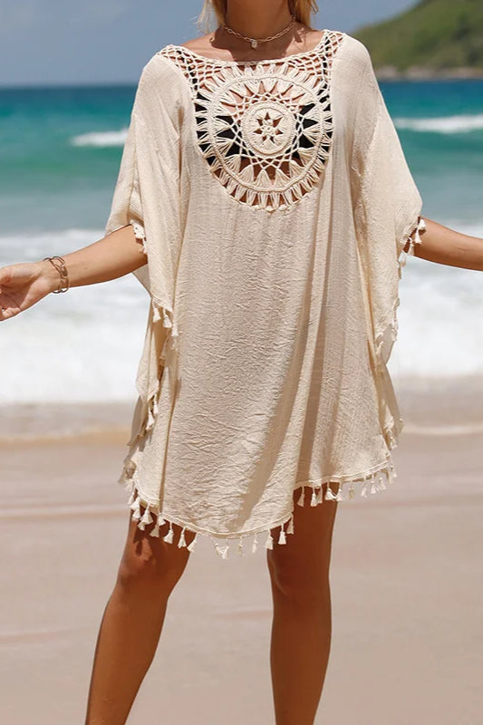 Crochet Cover Up Boho Dress