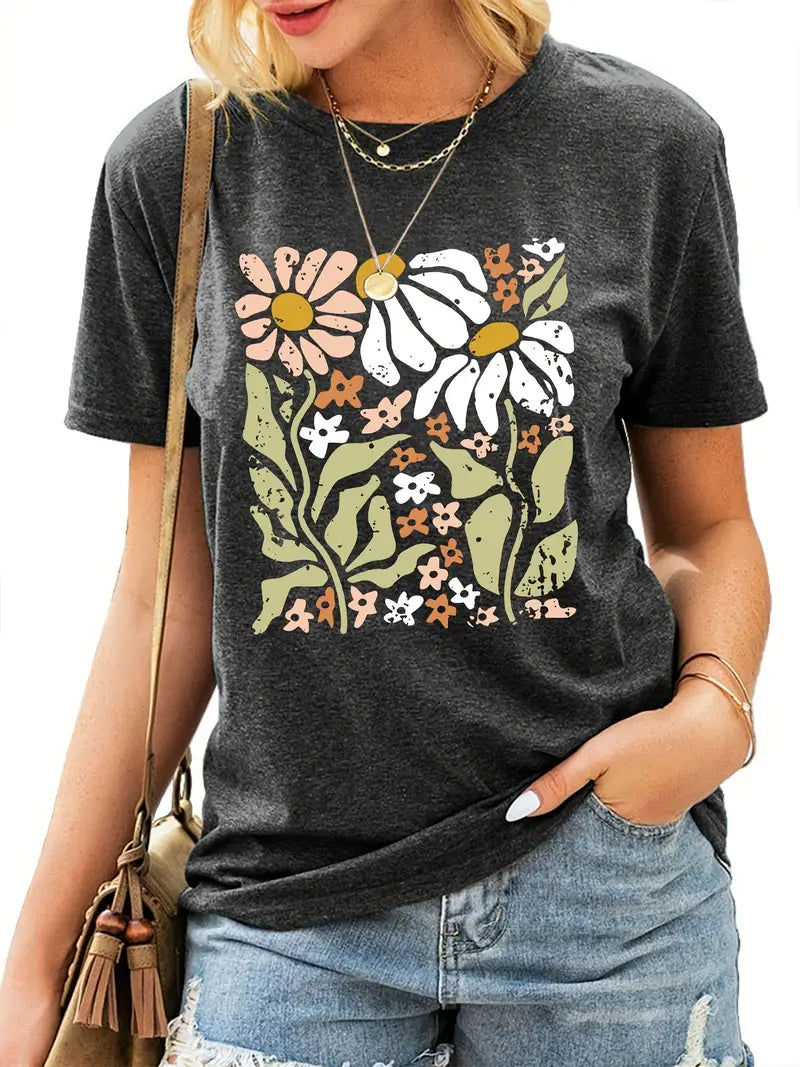 Iris® | Boho Floral Print T-Shirt