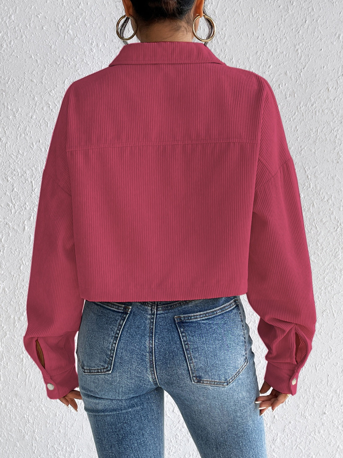 Constance | Long sleeve jacket with snap fastening