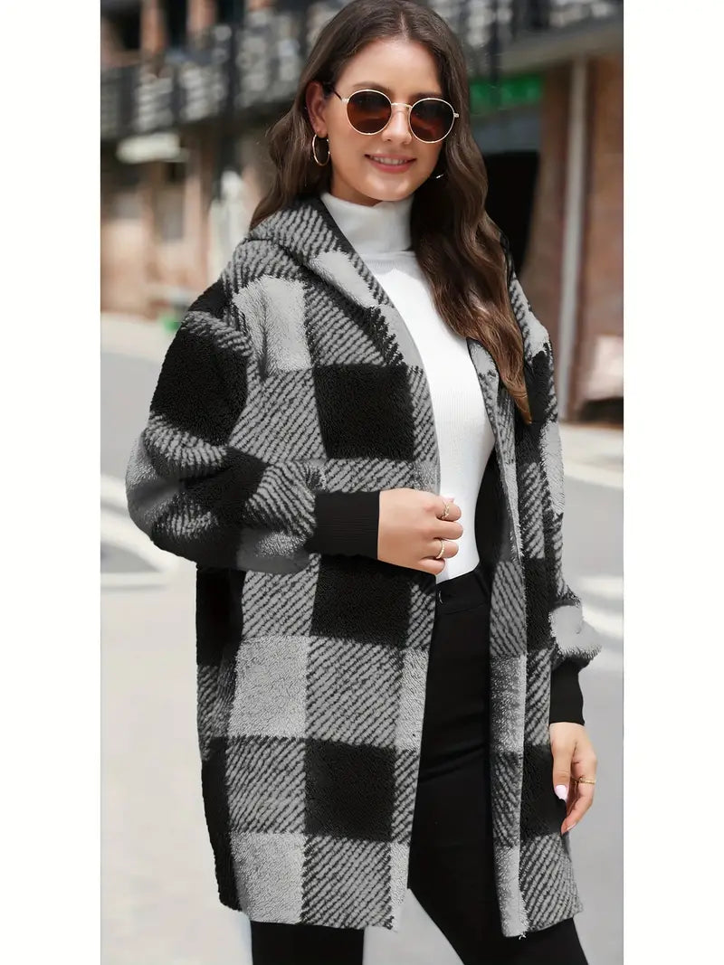 Carmen | Soft plush hooded cardigan