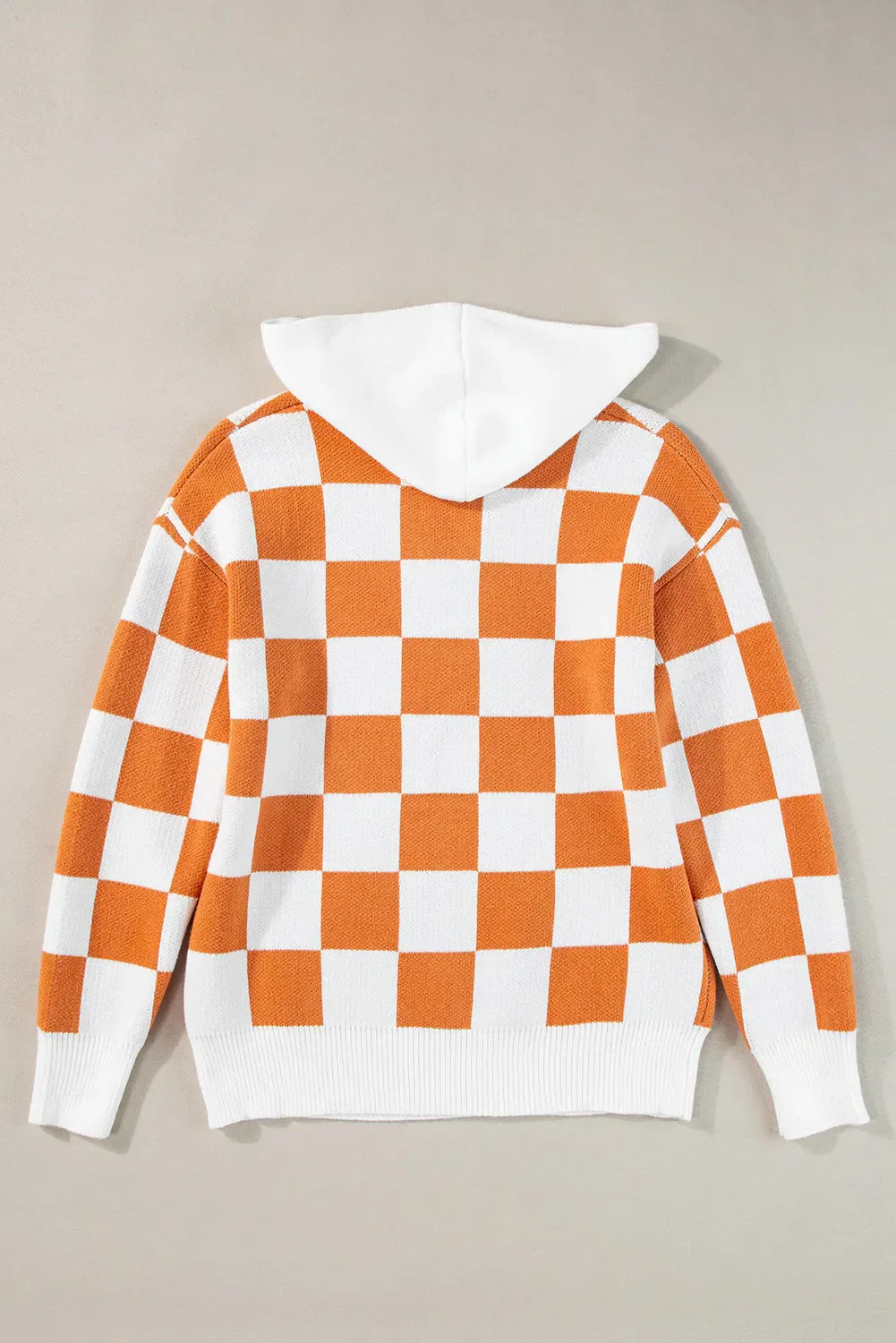 Paulina | Checked long sleeve hoodie