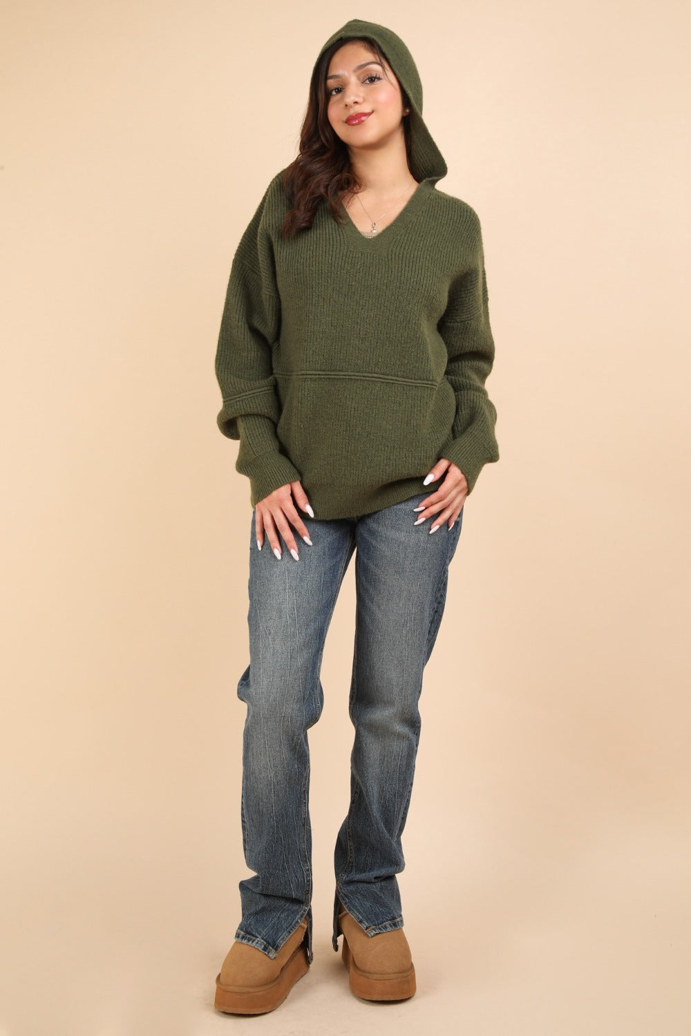 Vittoria | Hoodie with seam detail and dropped shoulders