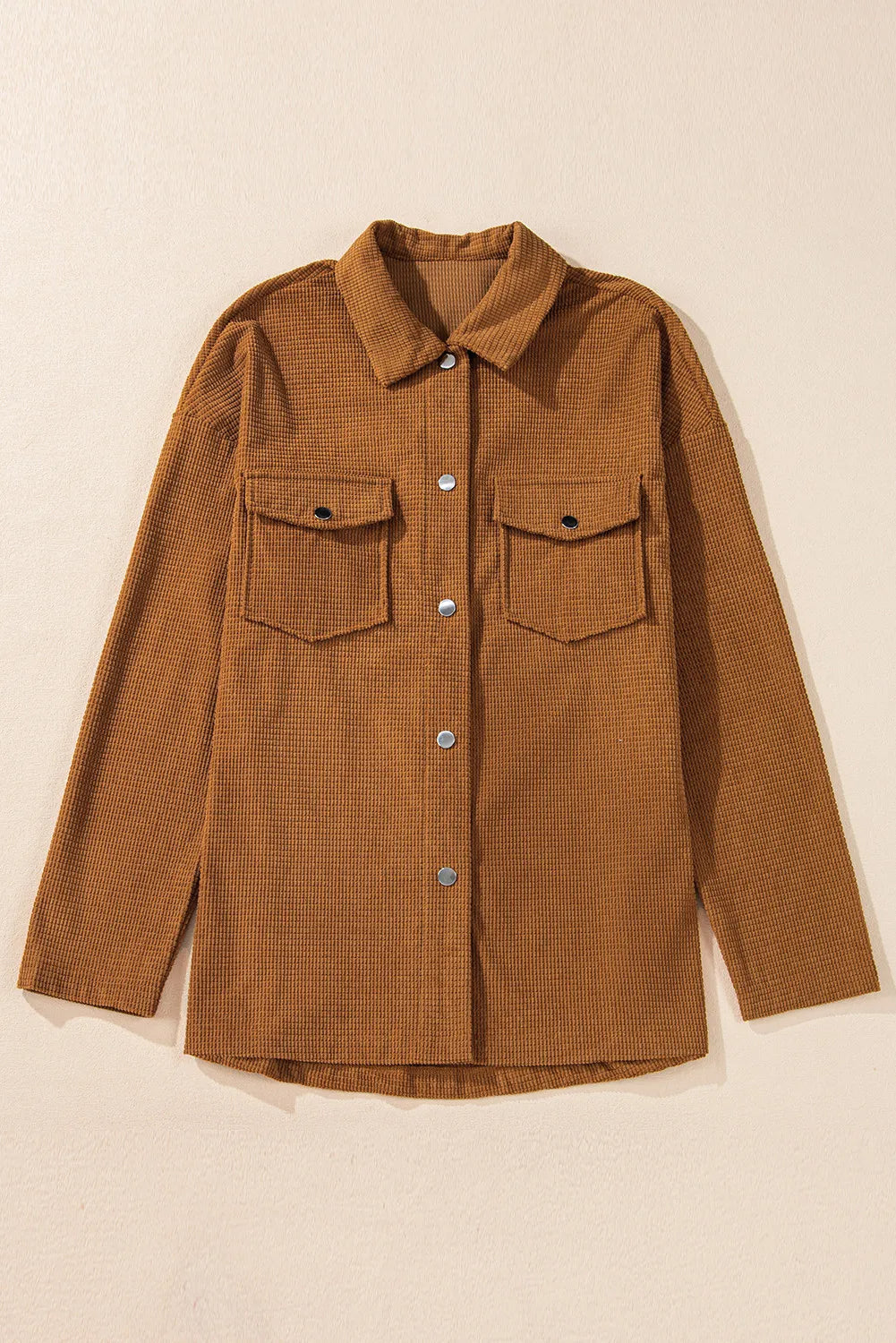 Jacqueline | Long sleeve jacket with pockets and snap buttons