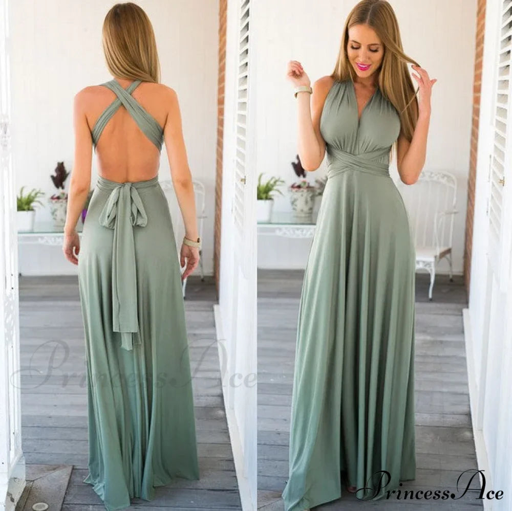 Alexandra Satin Lace Charming Back A-Line Dress