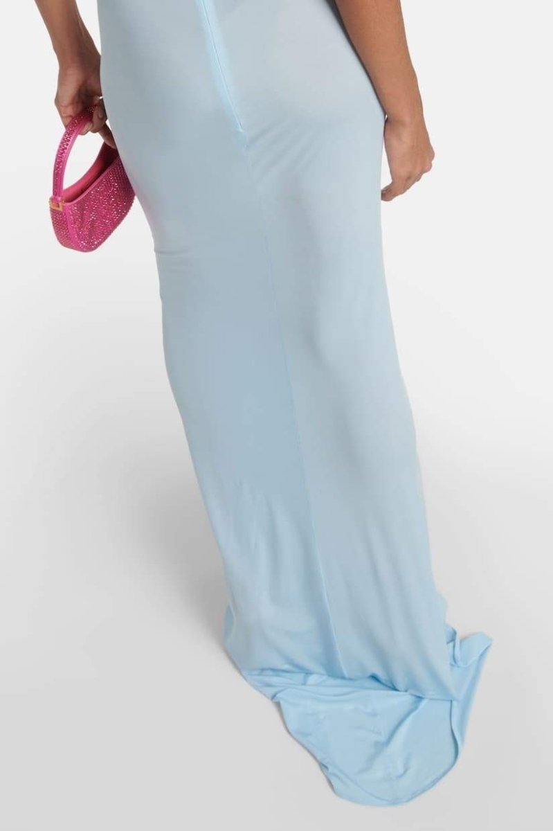 Rebeca® | Halter Neck Maxi Dress With Floral Appliqu��s