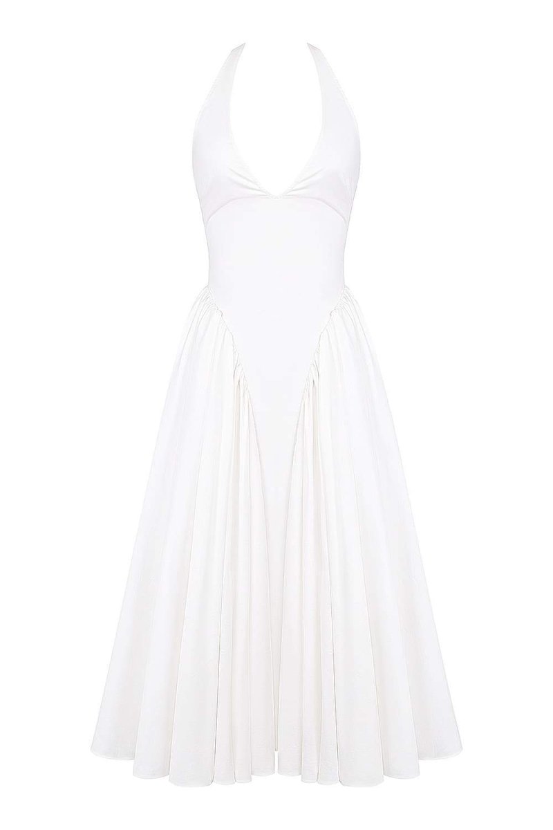 Wilma® | Halter Neck Midi Dress With Open Back