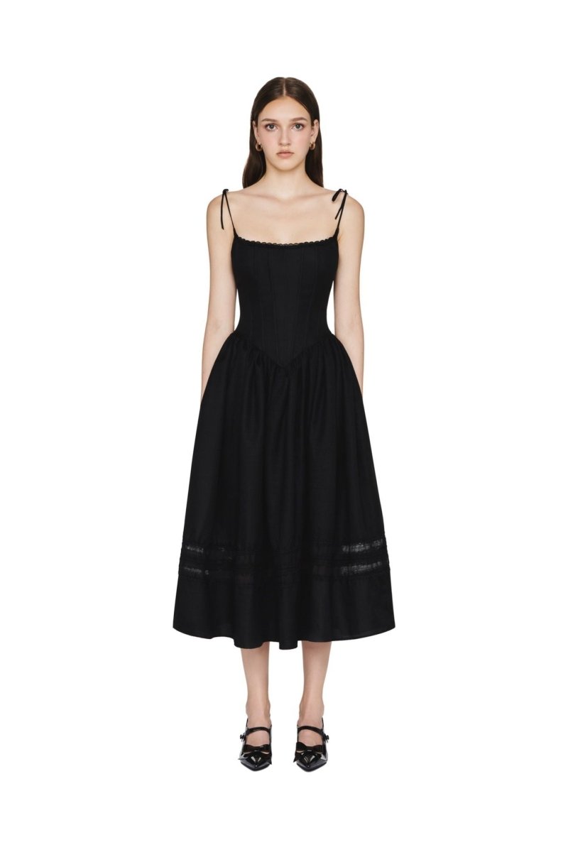 Nuria® | A-Line Midi Slip With Lace Trim