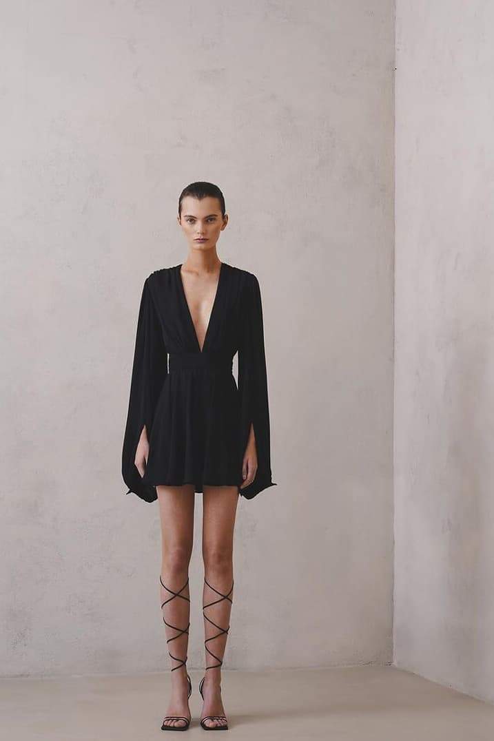 Maricarmen® | Mini Dress With Deep V-Neck