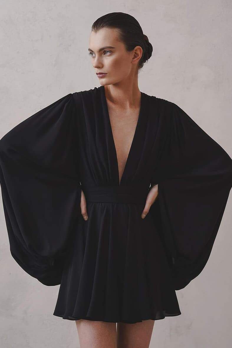 Maricarmen® | Mini Dress With Deep V-Neck