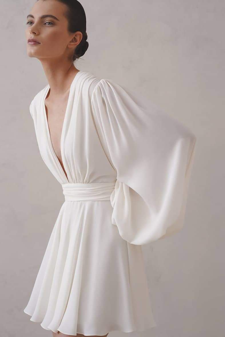 Maricarmen® | Mini Dress With Deep V-Neck
