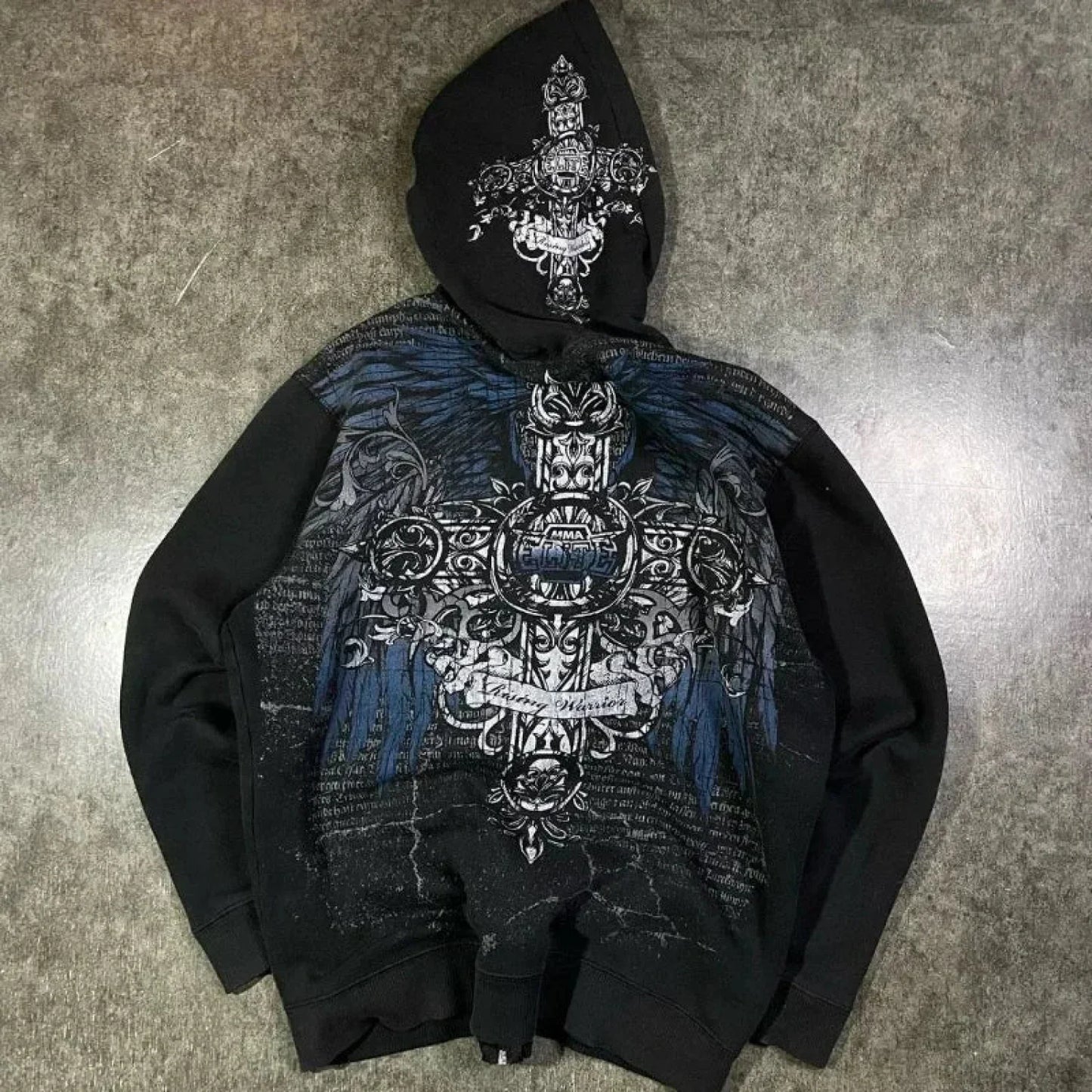 Angel Wing Functional Pleat Hoodie