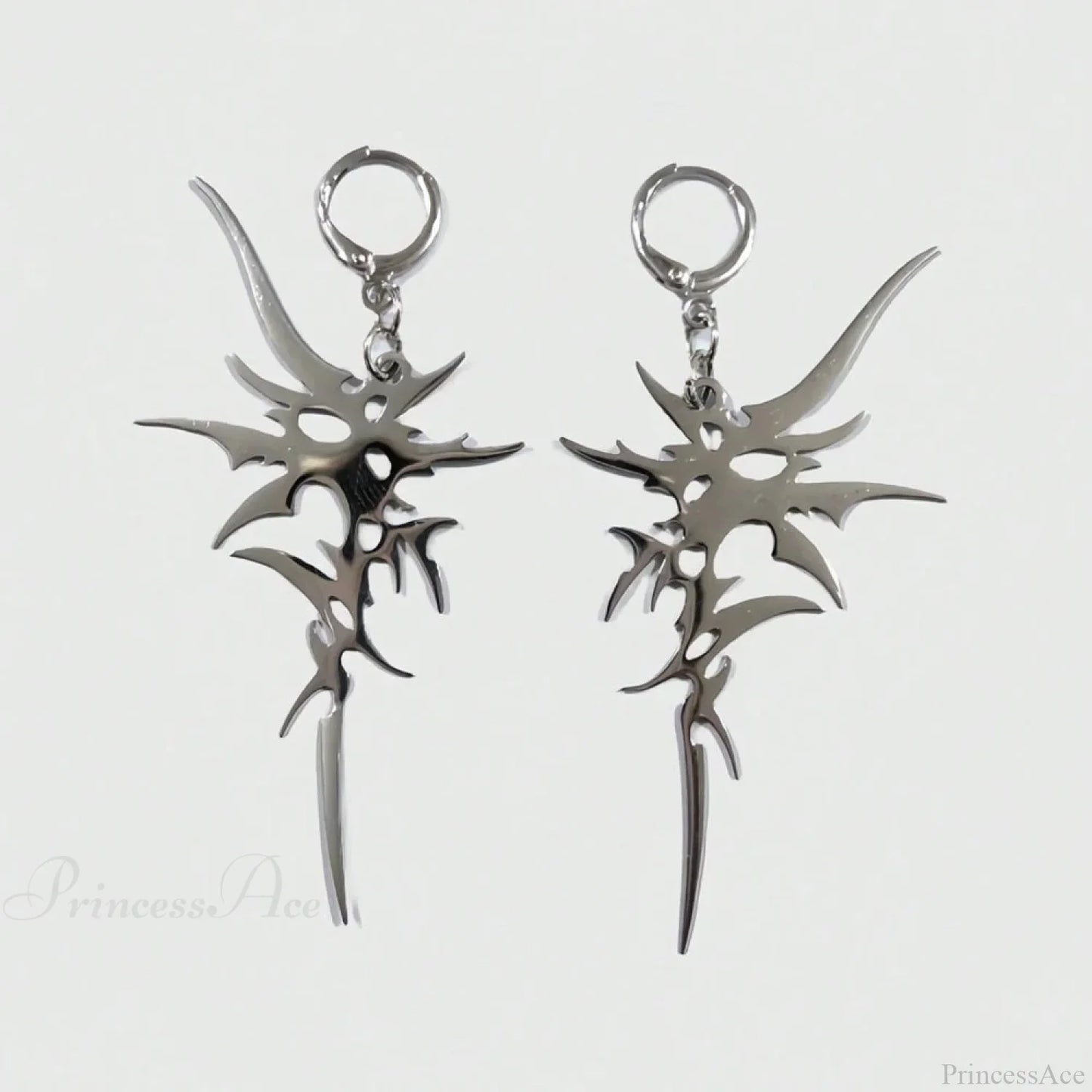 Antique Crystal Cross Baroque Dangle Earring