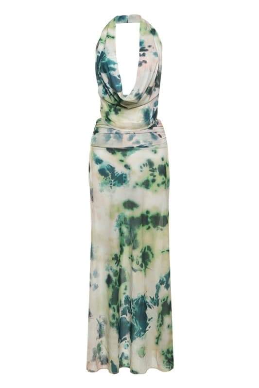 Petra® | Printed Halterneck Maxi Dress