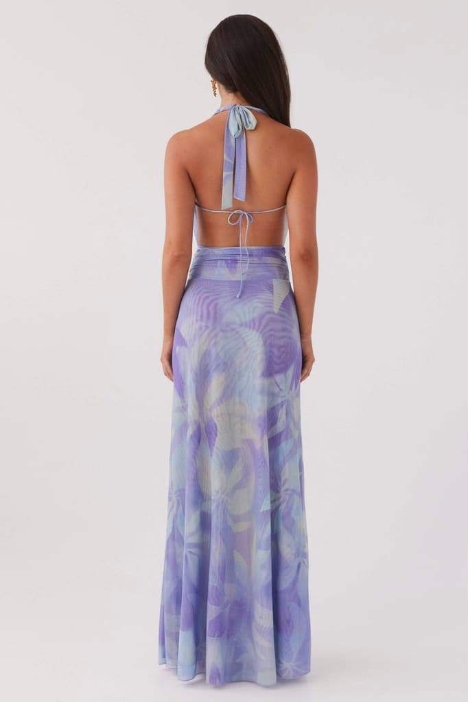 Marta® | Printed Halterneck Maxi Dress