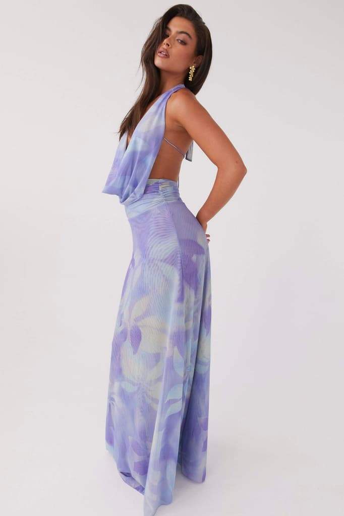 Petra® | Printed Halterneck Maxi Dress
