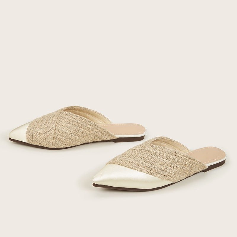 Sandra® | Woven Satin Slippers