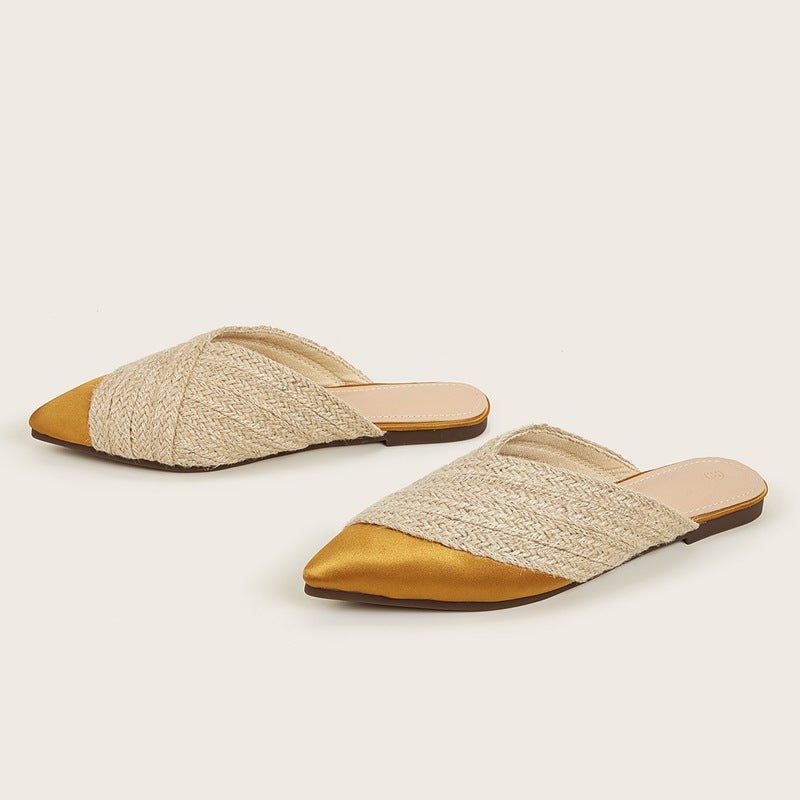 Sandra® | Woven Satin Slippers