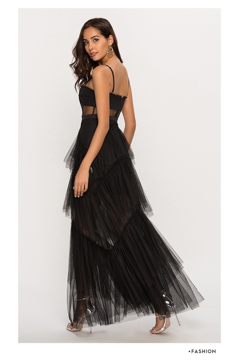 Karen® | Maxi Mesh Slip With Leather Corset