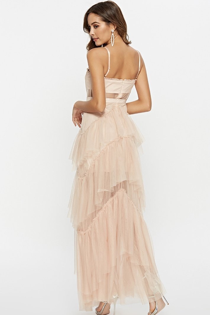 Debora® | Maxi Mesh Slip With Leather Corset