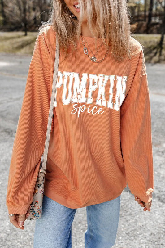 Milena | Long sleeve sweatshirt with letter graphic