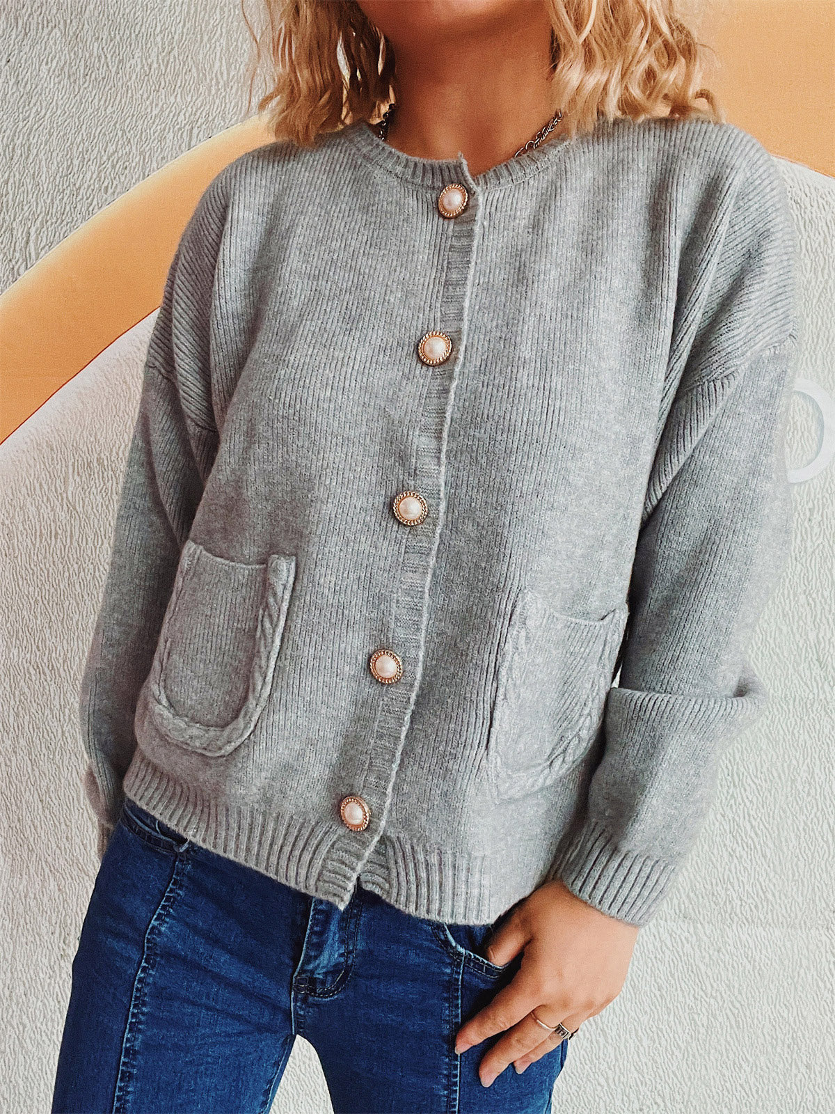Helene | Long sleeve cardigan with buttons