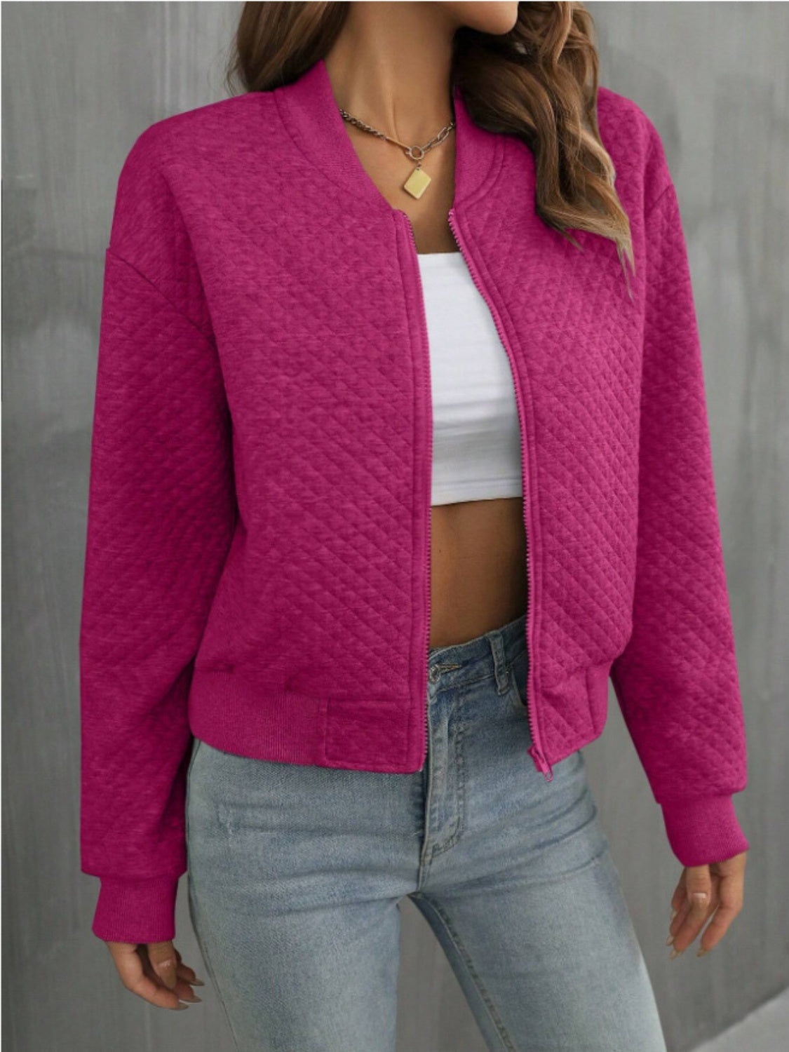 Ines | Long sleeve jacket with zip