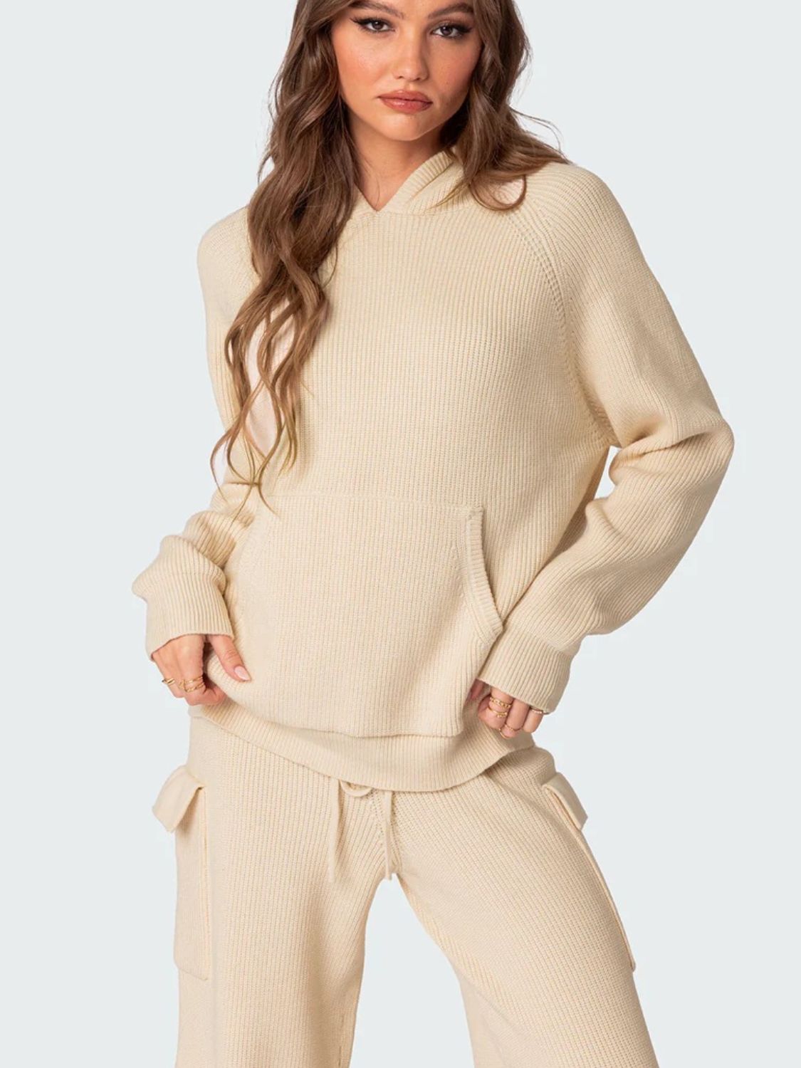 Tatjana | Long sleeve hoodie top and pants sweater set
