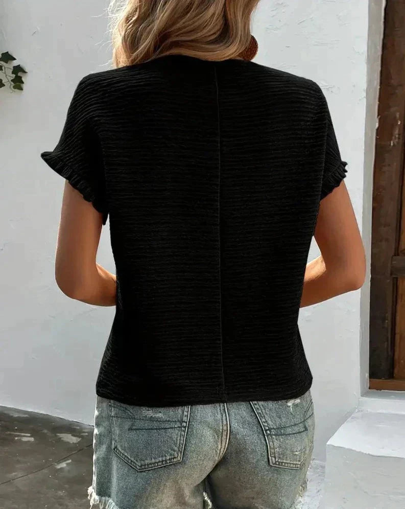 Georgina® | Women'S Ruffle Hem Shirts Chic