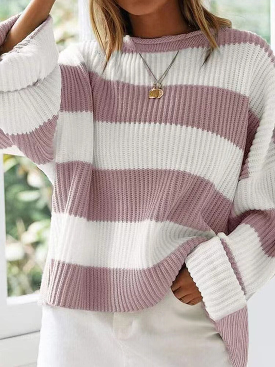 Tania | Crew neck sweater with long sleeves