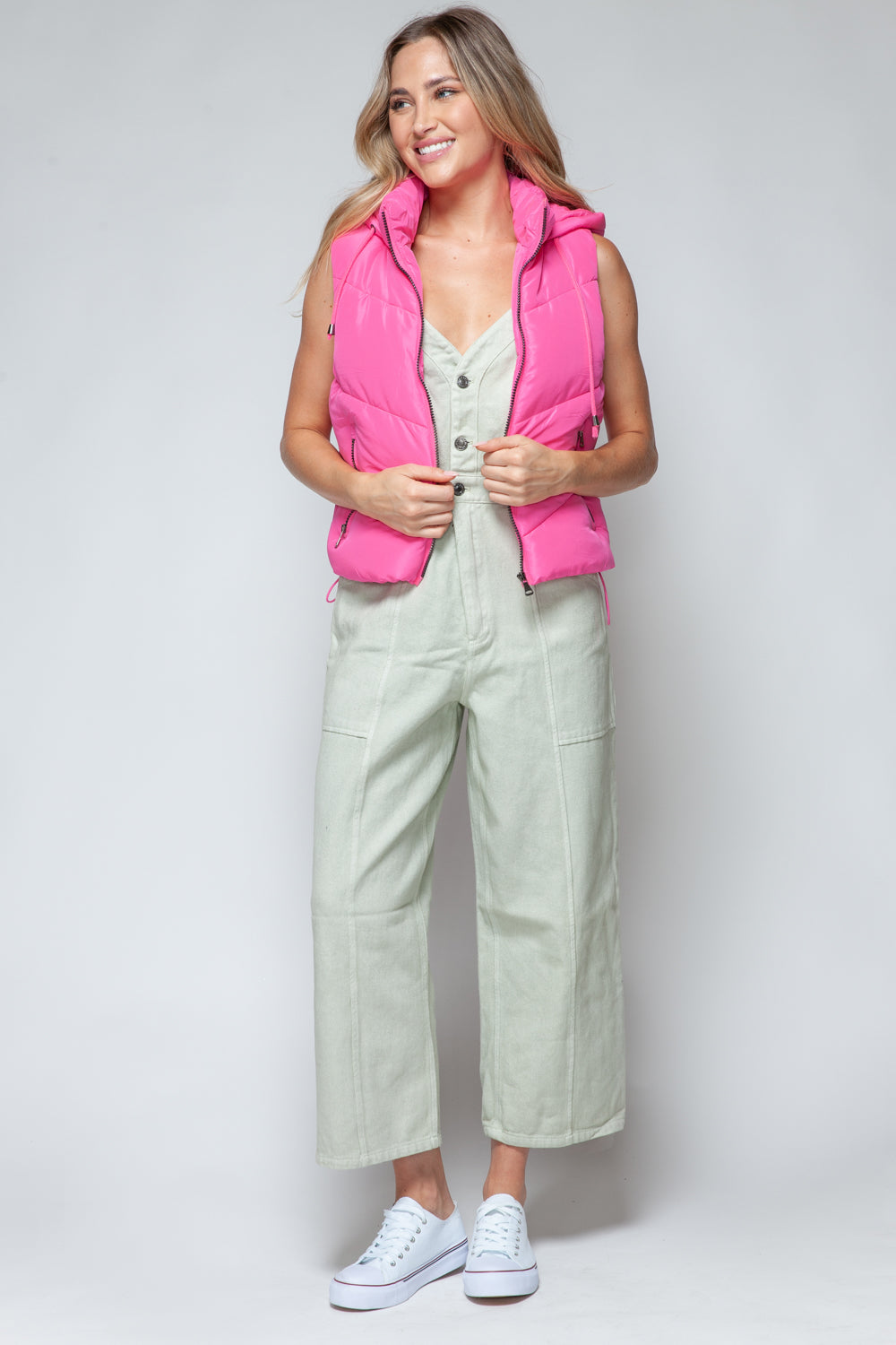 Gabrielle | Snobish quilted hooded zip-up vest
