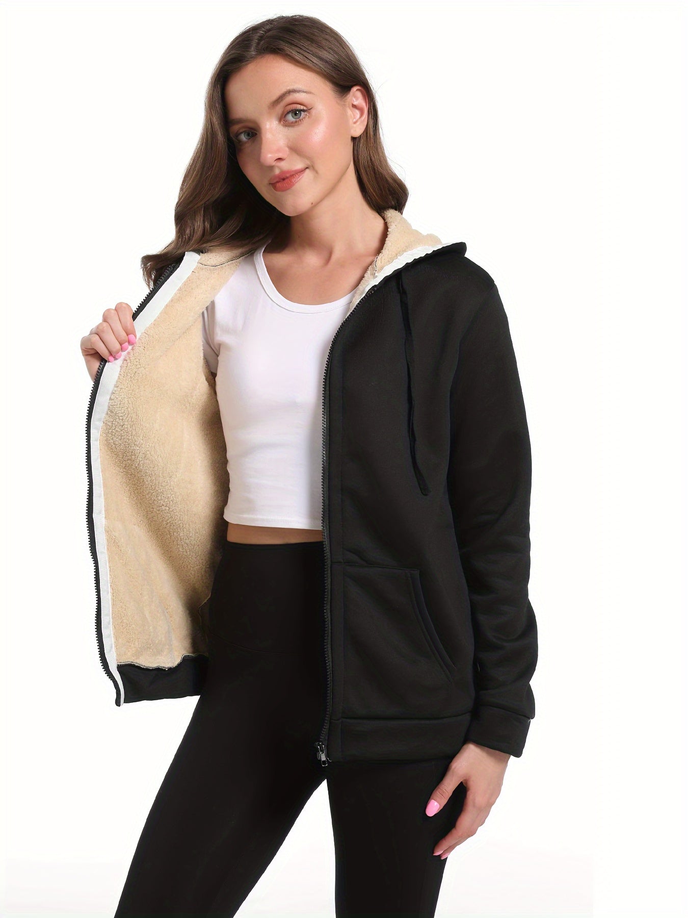 Carolina | Zipper hoodie, stylish and warm