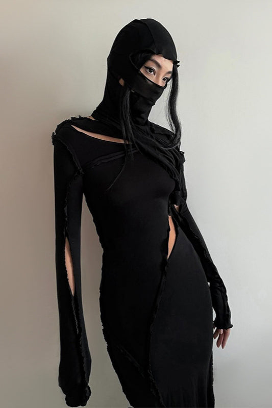 High Neck Wasteland Gothic Dress