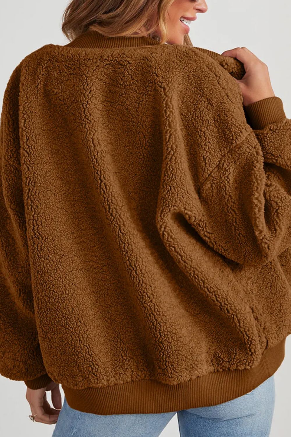 Margrit | Long sleeve jacket with snap fastening