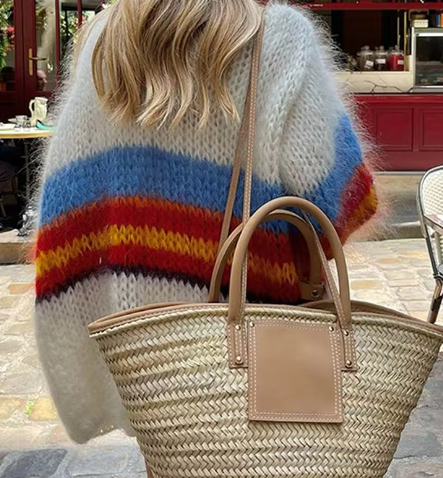 Zara | Women's striped mohair cardigan