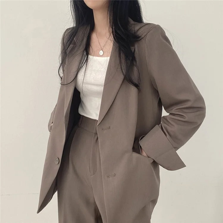 സോഫിയ (Sophia)® | Blazer And Straight-Leg Pants Set For Women