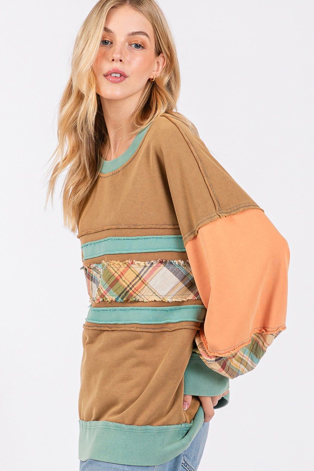 Elsa | Color block sweatshirt