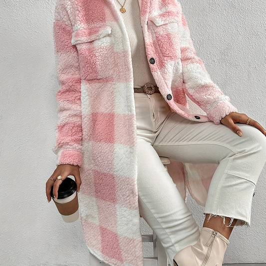 Isabella | Elegant checked coat for women
