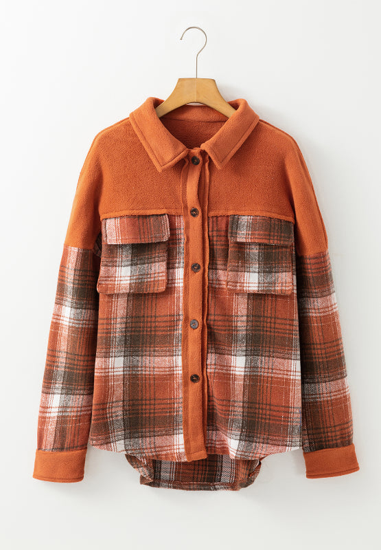 Matilde | Checked long sleeve jacket with buttons
