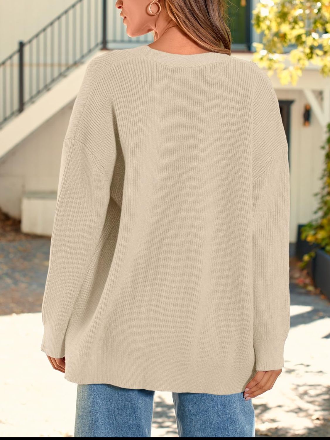 Yasmina | Long-sleeved cardigan with button placket