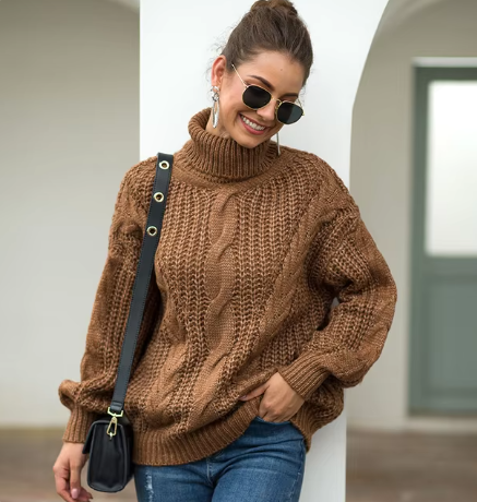 Ana Maria | Long sleeve turtleneck sweater