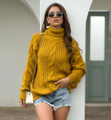 Ana Maria | Long sleeve turtleneck sweater