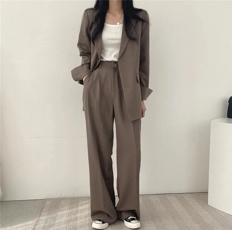 സോഫിയ (Sophia)® | Blazer And Straight-Leg Pants Set For Women